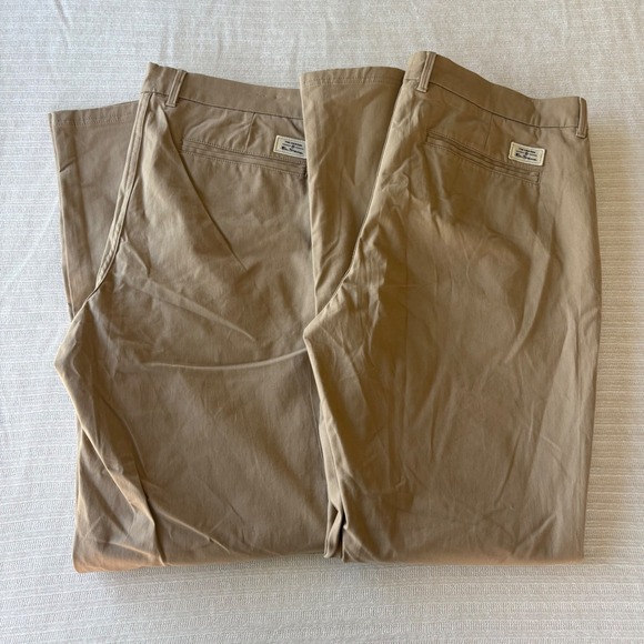Ben Sherman Other - Lot of 2 Ben Sherman Mens 36x34 Straight Fit Stretch Chino Pants Khaki Tan